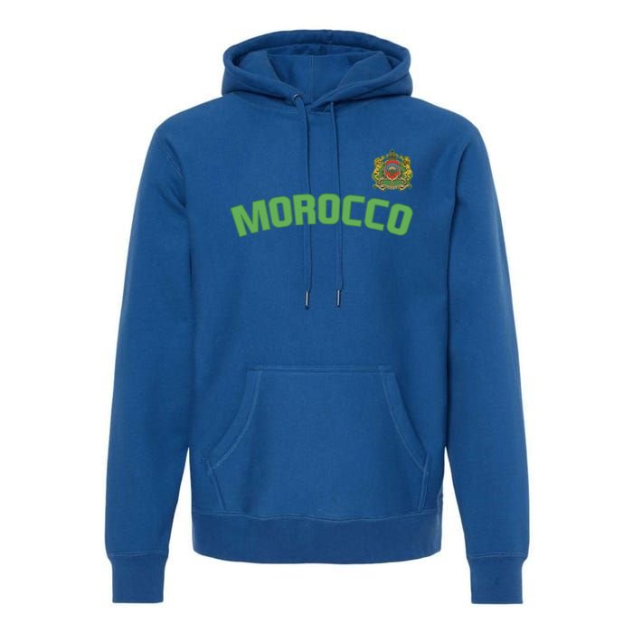 Morocco Flag Moroccan Pride International Country Funny Gift Premium Hoodie