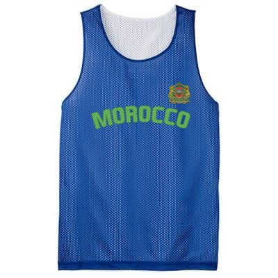 Morocco Flag Moroccan Pride International Country Funny Gift Mesh Reversible Basketball Jersey Tank