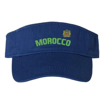 Morocco Flag Moroccan Pride International Country Funny Gift Valucap Bio-Washed Visor