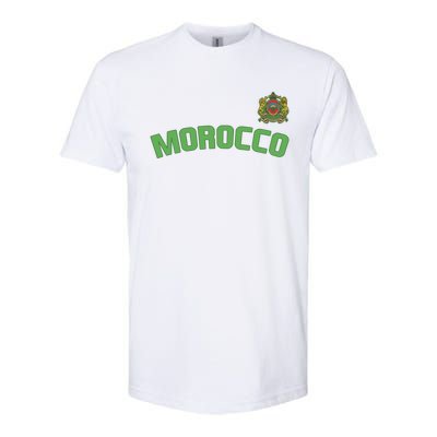 Morocco Flag Moroccan Pride International Country Funny Gift Softstyle CVC T-Shirt