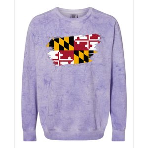 Maryland Flag Marylander Maryland Flag State Pride Colorblast Crewneck Sweatshirt