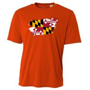 Maryland Flag Marylander Maryland Flag State Pride Cooling Performance Crew T-Shirt