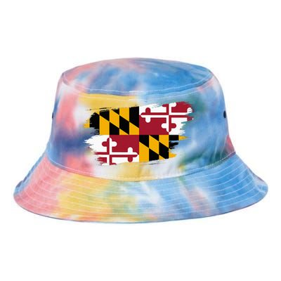 Maryland Flag Marylander Maryland Flag State Pride Tie Dye Newport Bucket Hat