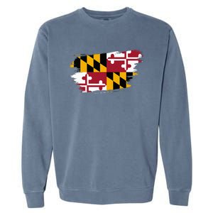 Maryland Flag Marylander Maryland Flag State Pride Garment-Dyed Sweatshirt