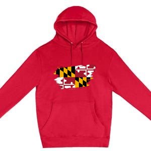 Maryland Flag Marylander Maryland Flag State Pride Premium Pullover Hoodie