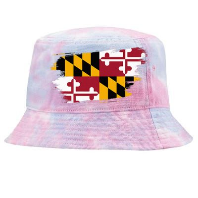 Maryland Flag Marylander Maryland Flag State Pride Tie-Dyed Bucket Hat