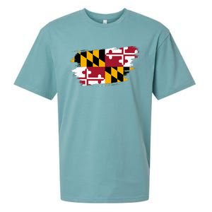 Maryland Flag Marylander Maryland Flag State Pride Sueded Cloud Jersey T-Shirt