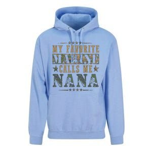 My Favorite Marine Calls Me Nana Veteran Day Unisex Surf Hoodie