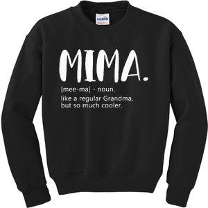 Mima for  Mother's Day idea for Grandma Mima Kids Sweatshirt