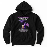 My Four Moods I Need Coffee I Need A Nap Dragon Hoodie