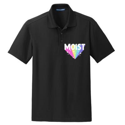 Moist Funny Meme Offensive Weird Cool Hilarious Humorous Dry Zone Grid Polo