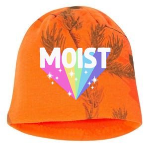 Moist Funny Meme Offensive Weird Cool Hilarious Humorous Kati - Camo Knit Beanie