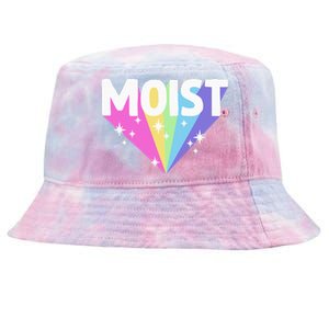 Moist Funny Meme Offensive Weird Cool Hilarious Humorous Tie-Dyed Bucket Hat