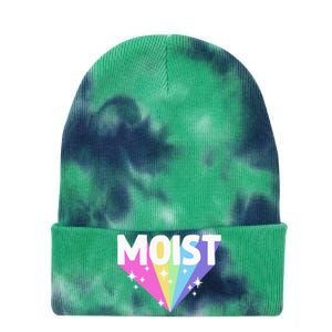 Moist Funny Meme Offensive Weird Cool Hilarious Humorous Tie Dye 12in Knit Beanie