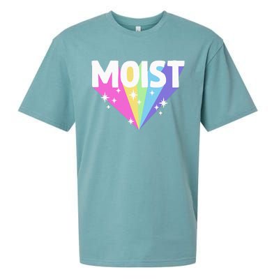 Moist Funny Meme Offensive Weird Cool Hilarious Humorous Sueded Cloud Jersey T-Shirt