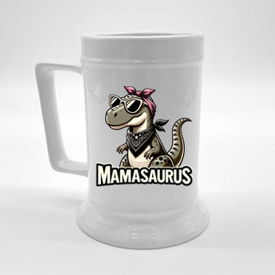 Mamasaurus Family Matching Dinosaur Mom Meaningful Gift Beer Stein