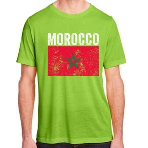 Morocco Flag Moroccan Soccer Supporter Cool Gift Adult ChromaSoft Performance T-Shirt