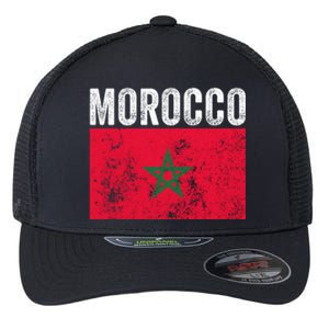 Morocco Flag Moroccan Soccer Supporter Cool Gift Flexfit Unipanel Trucker Cap