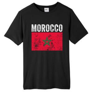 Morocco Flag Moroccan Soccer Supporter Cool Gift Tall Fusion ChromaSoft Performance T-Shirt