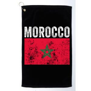 Morocco Flag Moroccan Soccer Supporter Cool Gift Platinum Collection Golf Towel