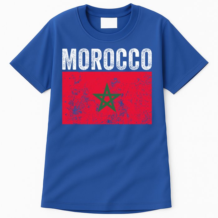 Morocco Flag Moroccan Soccer Supporter Cool Gift Tall T-Shirt