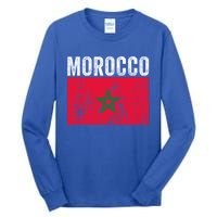 Morocco Flag Moroccan Soccer Supporter Cool Gift Tall Long Sleeve T-Shirt