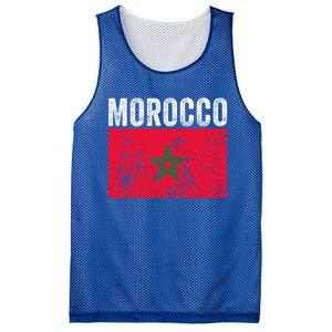 Morocco Flag Moroccan Soccer Supporter Cool Gift Mesh Reversible Basketball Jersey Tank