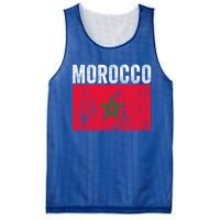 Morocco Flag Moroccan Soccer Supporter Cool Gift Mesh Reversible Basketball Jersey Tank