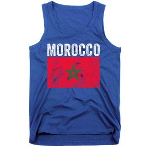 Morocco Flag Moroccan Soccer Supporter Cool Gift Tank Top