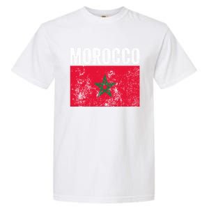 Morocco Flag Moroccan Soccer Supporter Cool Gift Garment-Dyed Heavyweight T-Shirt