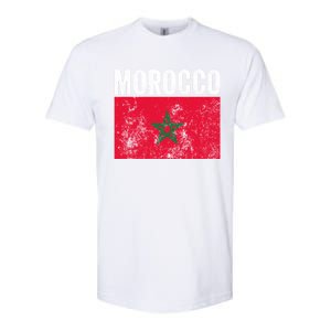 Morocco Flag Moroccan Soccer Supporter Cool Gift Softstyle CVC T-Shirt