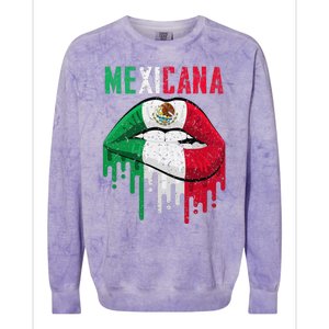 Mexican Flag Mexicana Pride Colorblast Crewneck Sweatshirt