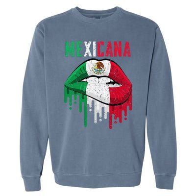 Mexican Flag Mexicana Pride Garment-Dyed Sweatshirt