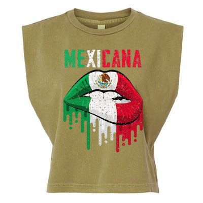 Mexican Flag Mexicana Pride Garment-Dyed Women's Muscle Tee