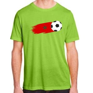 Morocco Flag Moroccan Soccer Supporter Funny Gift Adult ChromaSoft Performance T-Shirt