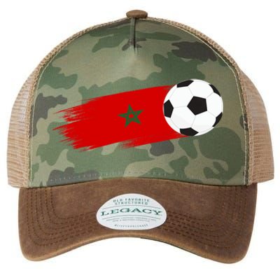 Morocco Flag Moroccan Soccer Supporter Funny Gift Legacy Tie Dye Trucker Hat