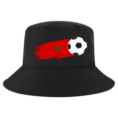 Morocco Flag Moroccan Soccer Supporter Funny Gift Cool Comfort Performance Bucket Hat