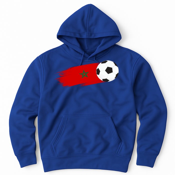 Morocco Flag Moroccan Soccer Supporter Funny Gift Hoodie