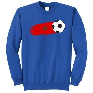 Morocco Flag Moroccan Soccer Supporter Funny Gift Sweatshirt