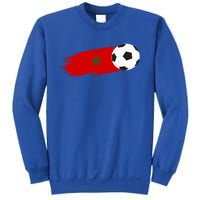 Morocco Flag Moroccan Soccer Supporter Funny Gift Sweatshirt