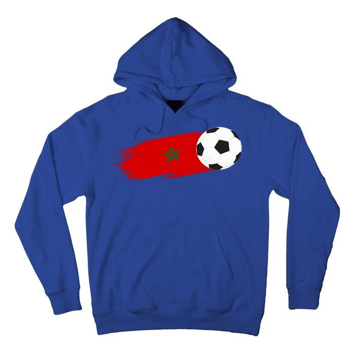 Morocco Flag Moroccan Soccer Supporter Funny Gift Tall Hoodie