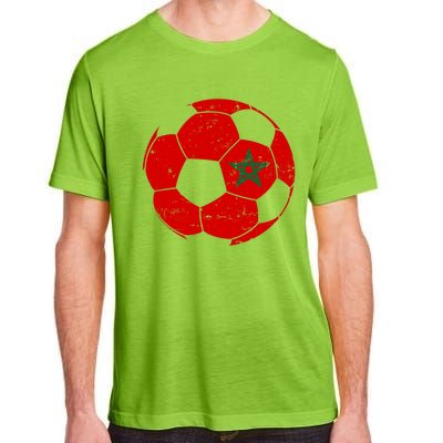 Morocco Flag Moroccan Soccer Supporter Gift Adult ChromaSoft Performance T-Shirt