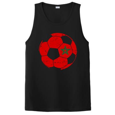 Morocco Flag Moroccan Soccer Supporter Gift PosiCharge Competitor Tank