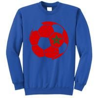 Morocco Flag Moroccan Soccer Supporter Gift Sweatshirt