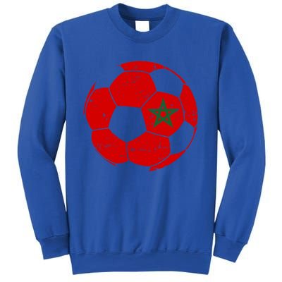 Morocco Flag Moroccan Soccer Supporter Gift Sweatshirt