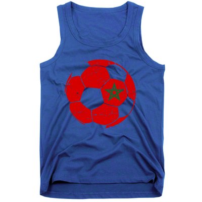 Morocco Flag Moroccan Soccer Supporter Gift Tank Top