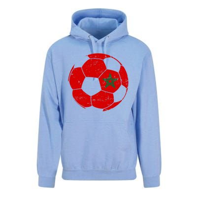 Morocco Flag Moroccan Soccer Supporter Gift Unisex Surf Hoodie