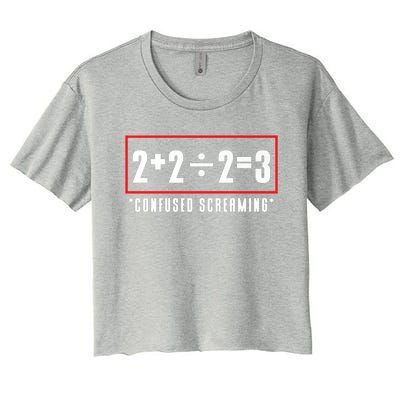 Math Funny Math Math Equation Cute Gift Women's Crop Top Tee