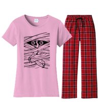 Mummy Face Women's Flannel Pajama Set