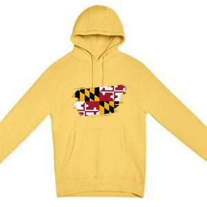 Maryland Flag Marylander Maryland Flag State Pride Premium Pullover Hoodie